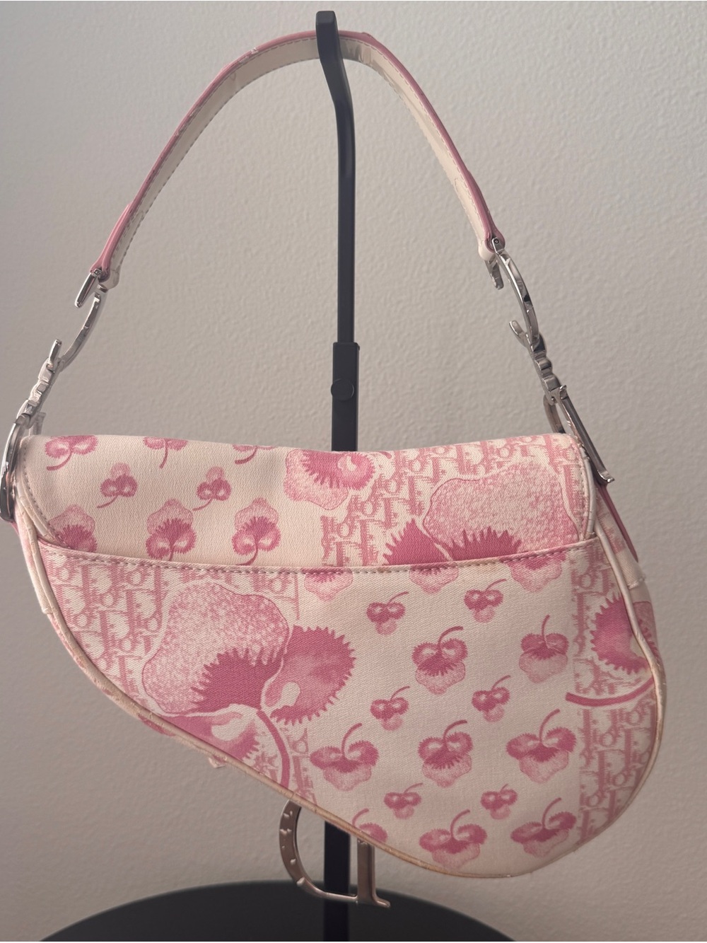 Vintage authentic Christian Dior 2004 PinkGirly Diorissimo Saddle Bag - Picture 5 of 16